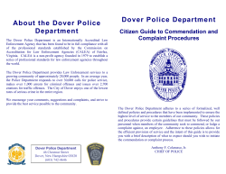 Citizen Guide Commendation-Complaint