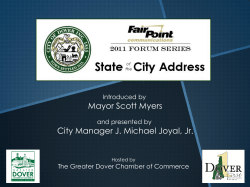 2011 State of the City Presentation