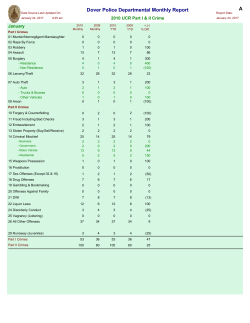 2010 UCR Incident Summaries