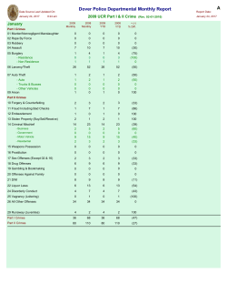 2009 UCR Incident Summaries