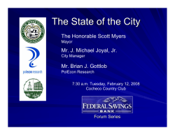2008 State of the City - Presentation