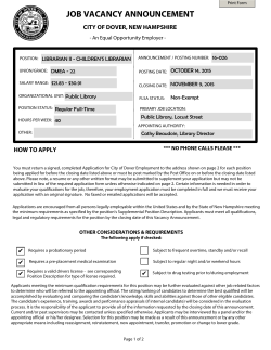 16-026 Librarian II- Children's Librarian Vacancy Announcement.pdf
