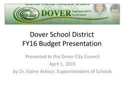 FY16 Budget Presentation, Education