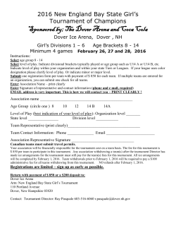 2016 New England Bay State form Girl