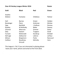 Over 45 winter rosters