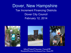 TIF Presentation to Council (2014)