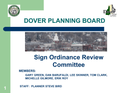 Sign Committee Presentation (2014)