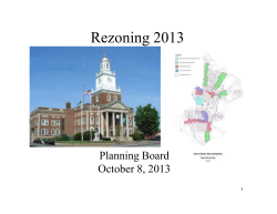 Rezoning Presentation (2013)