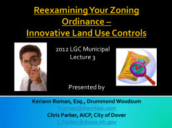 Innovative Zoning Presentation (2012)