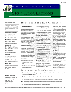 Sign Regulations Explained (2011)
