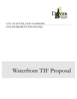 Report on Tax Increment Financing - Waterfront (2014)