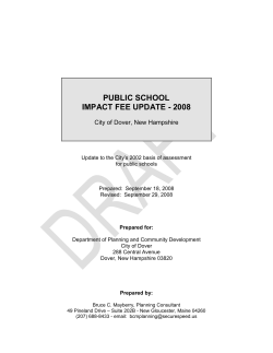 Impact Fee Methodology - School (2008)