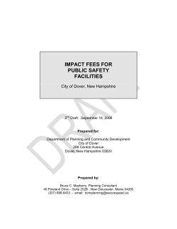 Impact Fee Methodology - Public Safety (2008)