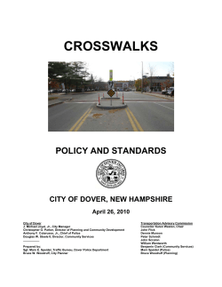 Crosswalk Policy (2010)