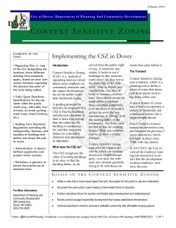 Context Sensitive Zoning Explained (2014)