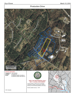 Posted Production Drive Rezoning Map (2016)