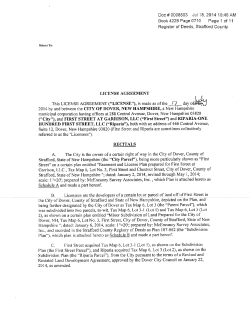 First Street License Agreement (2014)