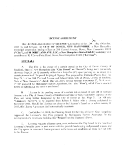 44 Portland Avenue License Agreement (2014)