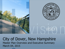 Master Plan Executive Summary Presentation (2015)