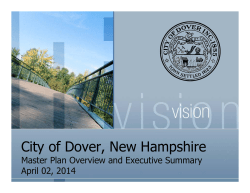 Master Plan Executive Summary Presentation (2014)