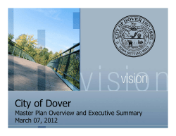 Master Plan Executive Summary Presentation (2012)