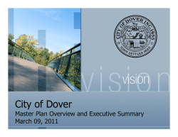 Master Plan Executive Summary Presentation (2011)