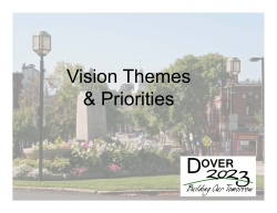 Master Plan Dover 2023 Vision Themes (2012)