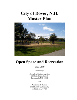 Master Plan: Open Space and Recreation Chapter (2000)