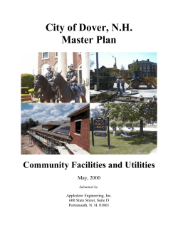 Master Plan: Community Facilities and Utilities (2000)