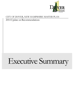Master Plan Recommendations Summary (2014)