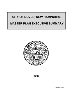 Master Plan Recommendations Summary (2000)