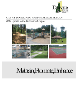Master Plan: Recreation Chapter (2009)