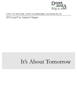 Master Plan: Land Use Analysis Chapter (2015)