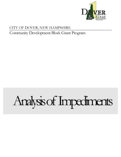 Analysis of Housing Impediments (2010)