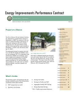 Energy Contract M V Report Year 2, 2nd Quarter Report (2013)