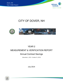 Energy Contract M V Report Contract Year Two Report (2014)