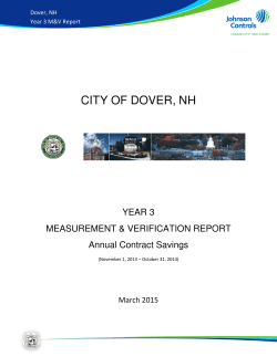 Energy Contract M V Report Contract Year Three Report (2015)