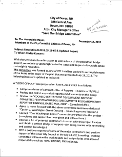 Save Our Bridge Report (2011)