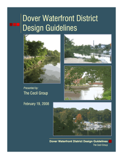 Dover Waterfront Design Guidelines Presentation (2015)