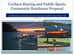 Community Boathouse Proposal (2016)