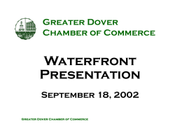 Chamber of Commerce Waterfront Presentation (2002)