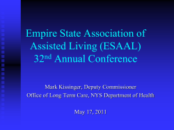 Empire State Association of Assisted Living (ESAAL) 32nd Annual Conferencee