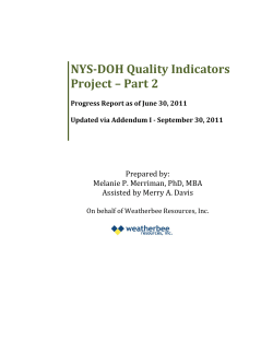 Quality Initiative Project