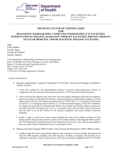 Physicist's Letter of Certification