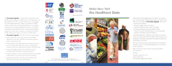 Make New York the Healthiest State - Color Brochure