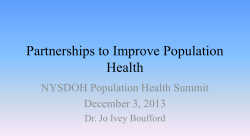 Partnerships to Improve Population Health