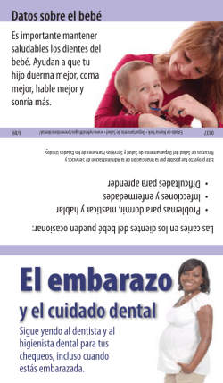El embarazo y el cuidado dental: Datos sobre el beb , Datos para las madres