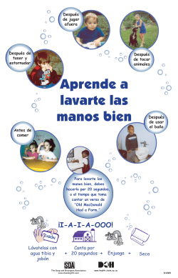 Aprende a lavarte las manos bien.