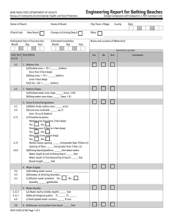 DOH-2436 - Engineering Report for Bathing Beaches