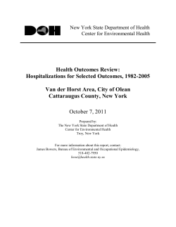 Hospitalizations for Selected Outcomes, 1982-2005